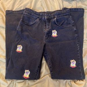 Ragged priest lucky cat jeans